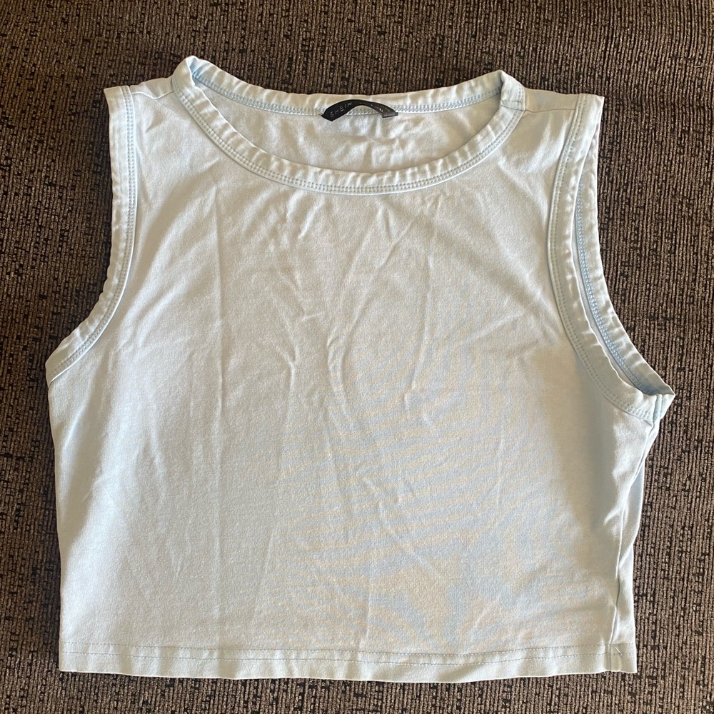 Light Blue Solid Tank